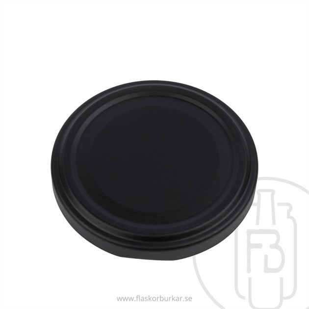 Twist off lid, 63mm, Black matte